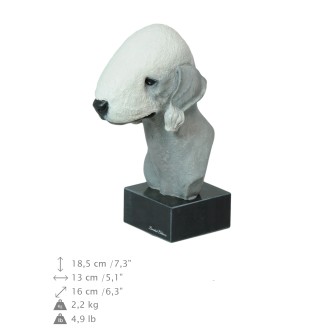 Bedlington Terrier ręcznie pomalowana statuetka Art-Dog